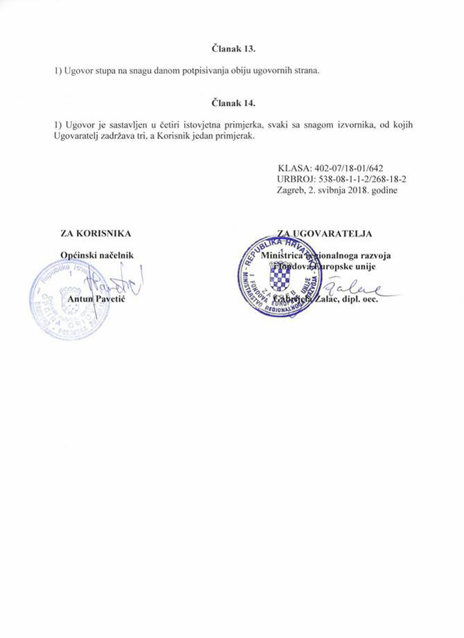 javna rasvjeta malino 2018 ugovor2